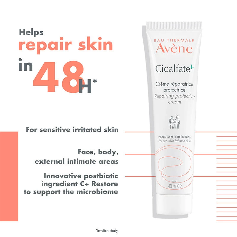 Avène Avene Cicalfate+ Restorative Protective Cream 40ml - Multi-purpose Repair Cream 5 Avène Avene Cicalfate+ Restorative Protective Cream 40ml - Multi-purpose Repair Cream - Image 3