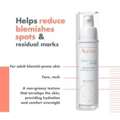 Avène Avene Cleanance WOMEN Smoothing Night Care 30ml - Moisturiser For Hormonal Acne -Famous Skin Care Store Avene Cleanance Women Night 2