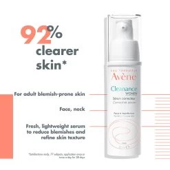 Avène Avene Cleanance WOMEN Corrective Serum 30ml - Serum For Hormonal Acne -Famous Skin Care Store Avene Cleanance Women Serum2