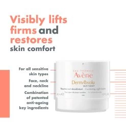 Avène Avene DermAbsolu Comforting Night Balm 40ml - Anti-ageing Moisturiser -Famous Skin Care Store Avene DermAbsolu NightBalm 2