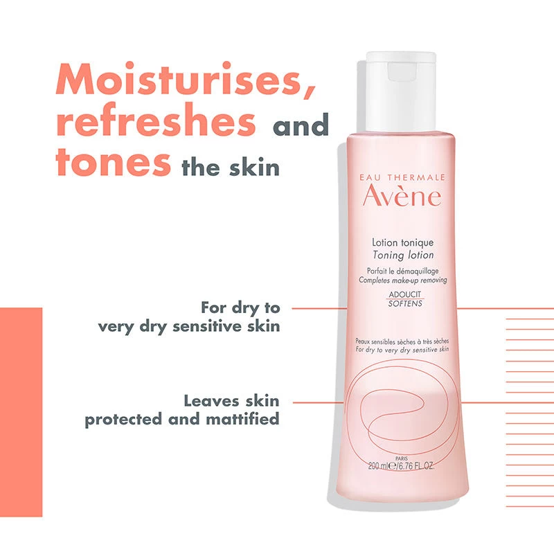 Avène Avene Gentle Toning Lotion 200ml - Toner For Dry Skin 4 Avène Avene Gentle Toning Lotion 200ml - Toner For Dry Skin - Image 2