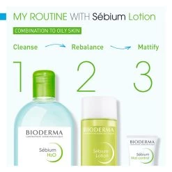 Bioderma Sebium H2O Purifying Micellar Water Face Cleanser 500ml -Famous Skin Care Store Bioderma Sebium 2