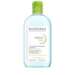 Bioderma Sebium H2O Purifying Micellar Water Face Cleanser 500ml