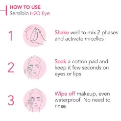 Bioderma Sensibio H2O Eye Bi-Phase Micellar Waterproof Makeup Remover 125ml -Famous Skin Care Store Bioderma Sensibio H2O Eye Bi Phase Micellar Waterproof Makeup Remover 125ml 3