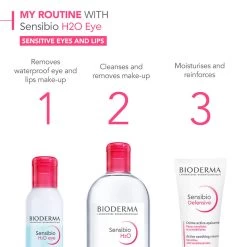 Bioderma Sensibio H2O Eye Bi-Phase Micellar Waterproof Makeup Remover 125ml -Famous Skin Care Store Bioderma Sensibio H2O Eye Bi Phase Micellar Waterproof Makeup Remover 125ml 5