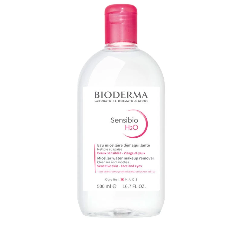 Bioderma Sensibio H2O Soothing Micellar Water Face Cleanser 500ml 3 Bioderma Sensibio H2O Soothing Micellar Water Face Cleanser 500ml