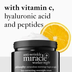 Philosophy Anti-Wrinkle Miracle Worker Night 60ml -Famous Skin Care Store Philosophy Anti Wrinkle Miracle Worker Night 60ml 1 2