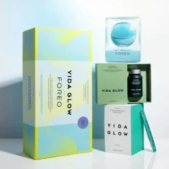 Vida Glow X FOREO Limited-Edition Ultra-Luminous Daily Facial Kit -Famous Skin Care Store Vida Glow Foreo Set 2