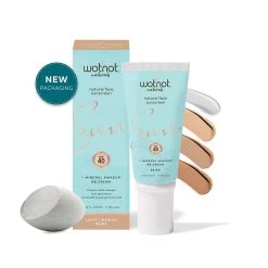 Wotnot Naturals Natural Face Sunscreen SPF 40 + Mineral Make-Up BB Cream - Beige 60g -Famous Skin Care Store Wotnot Naturals Group Image 1