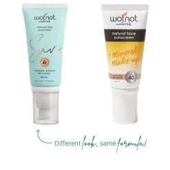 Wotnot Naturals Natural Face Sunscreen SPF 40 + Mineral Make-Up BB Cream - Beige 60g -Famous Skin Care Store Wotnot Sunscreen BB Cream 1