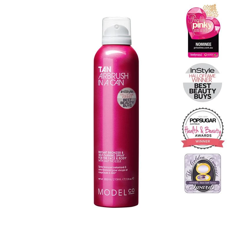 ModelCo Tan Airbrush In A Can Self-Tan Spray 180g 4 ModelCo Tan Airbrush In A Can Self-Tan Spray 180g - Image 2