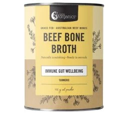 Nutra Organics Beef Bone Broth Powder Turmeric 125g