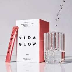 Vida Glow Peach Marine Collagen 30 X 3g Sachets -Famous Skin Care Store peach 1