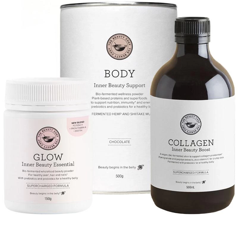 The Beauty Chef Glow + Collagen + Body Chocolate Trio 3 The Beauty Chef Glow + Collagen + Body Chocolate Trio