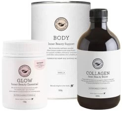 The Beauty Chef Glow + Collagen + Body Vanilla Trio