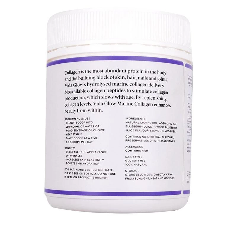 Vida Glow Blueberry Marine Collagen Loose Powder 90g 6 Vida Glow Blueberry Marine Collagen Loose Powder 90g - Image 4